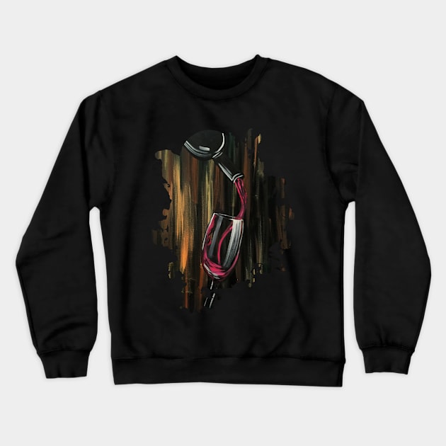 Fine Wine Crewneck Sweatshirt by adamzworld